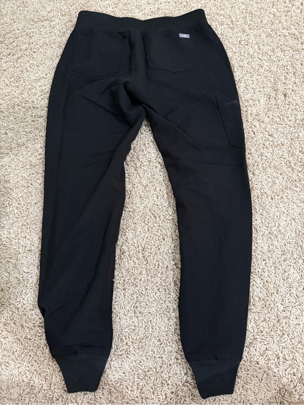 Figs Black Joggers with Contrasting Drawstring - Picture 3 of 3
